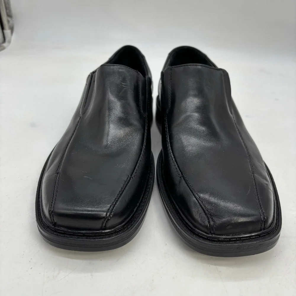 Bostonian New Iron Age Dress Shoes Mens 9 Black Wingtip Black Slip On Comfort